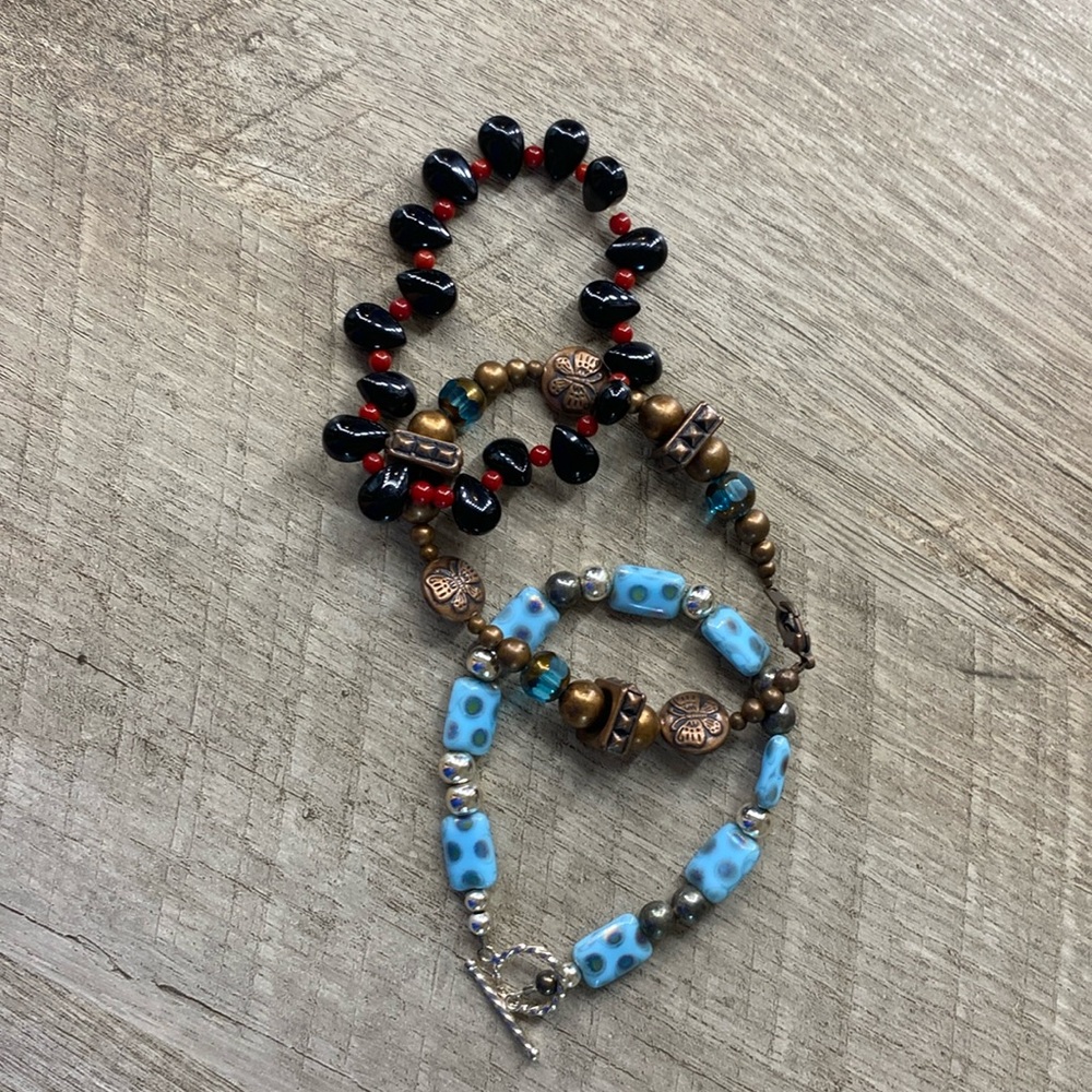 3 pack of handmade vintage bracelets!